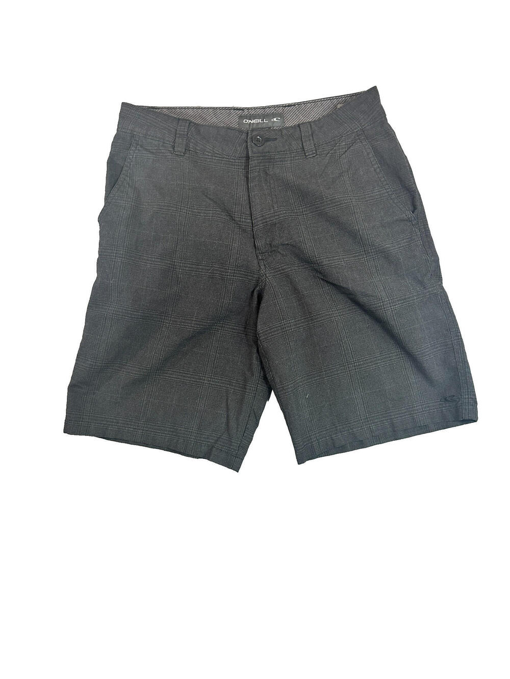O’Neill Men’s Plaid Chino Shorts Size 38 – Black/Grey Surf Skate Style Size 30